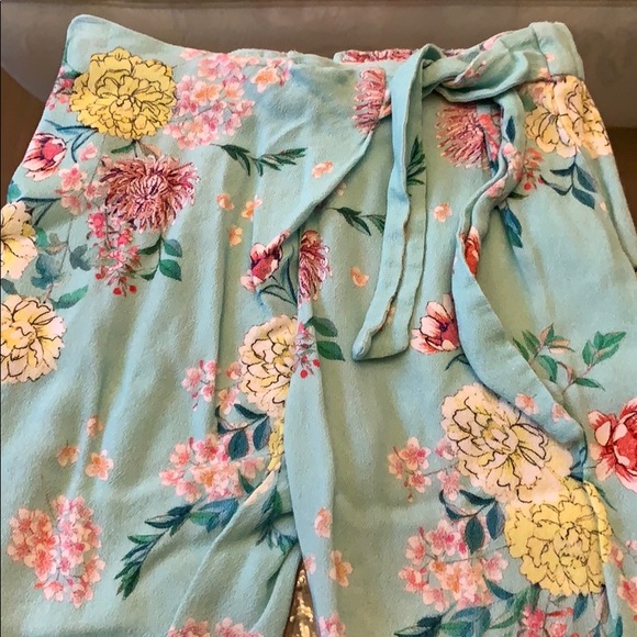 Zara Girls Flowey Flower Pants - Picture 2 of 3